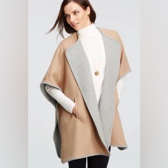 Ann Taylor wool blend cape - Picture 1 of 14